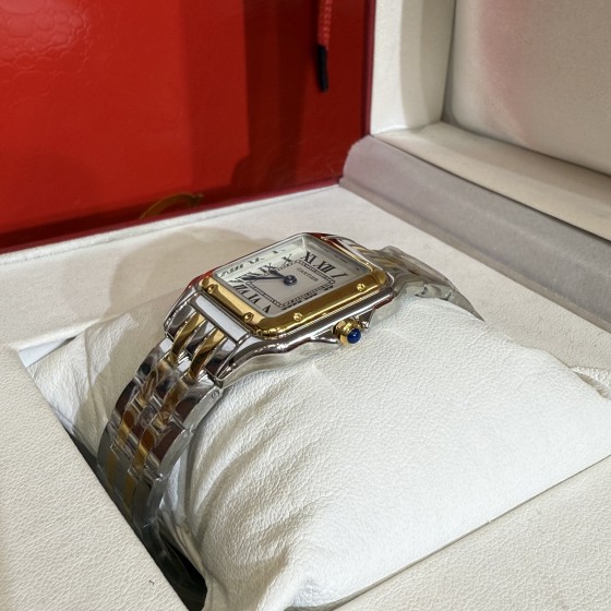 Cartier classic gold and silver 27mm